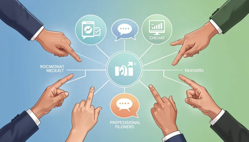 Chat, Social Media, Professional Fields