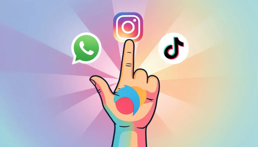 Chat, WhatsApp, Instagram, TikTok
