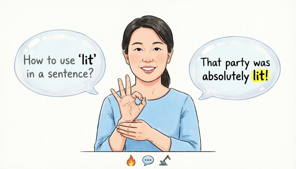 How to Use Lit in a Sentence