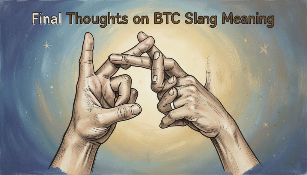 Final Thoughts on BTC Slang Meaning