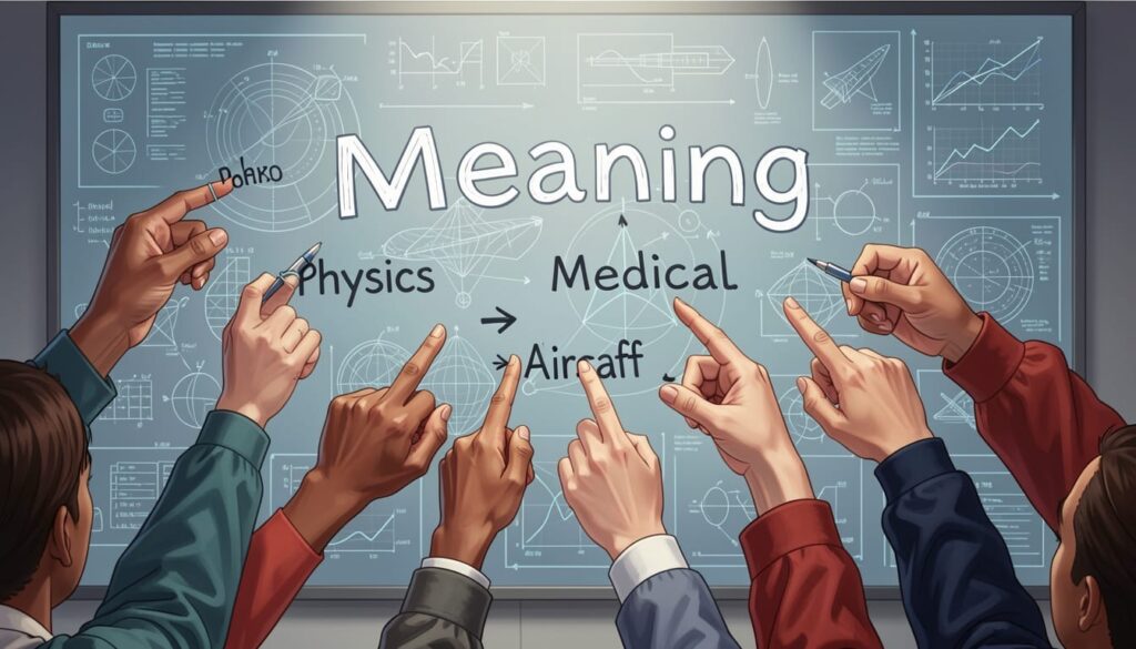 Meaning in Physics, Medical, and Aircraft Terminology
