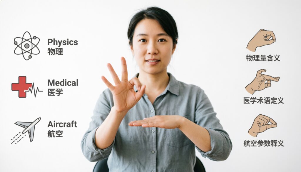 Meaning in Physics, Medical, and Aircraft Terminology