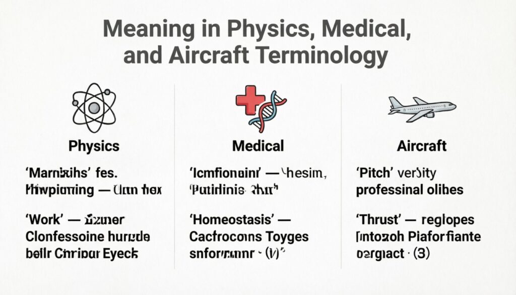 Meaning in Physics, Medical, and Aircraft Terminology