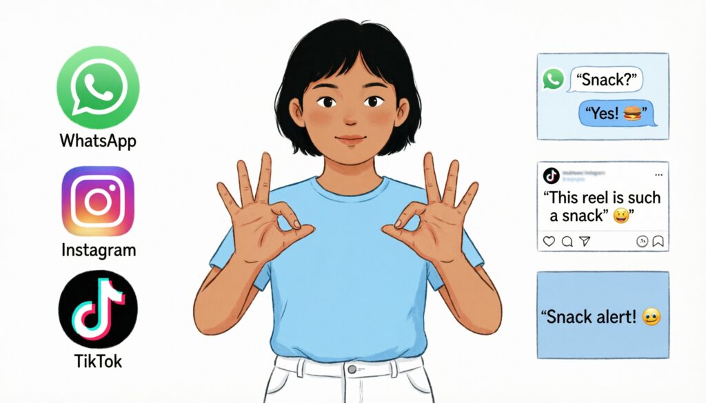 Snack Meaning in WhatsApp, Instagram, and TikTok
