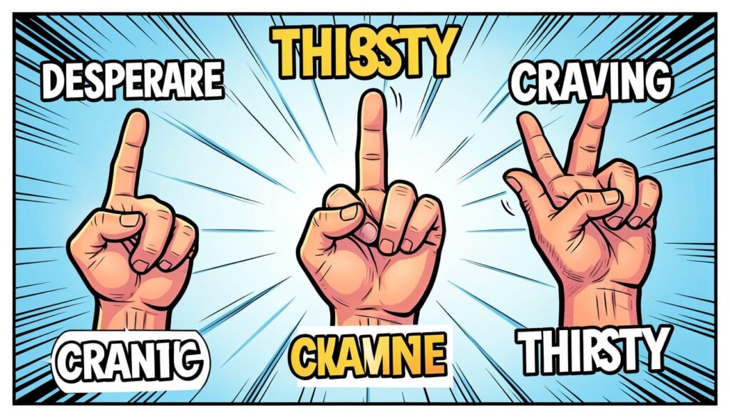 Thirsty Slang Synonyms and Similar Expressions