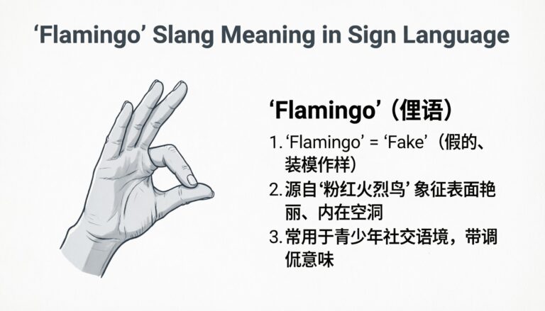 Flamingo Slang Meaning