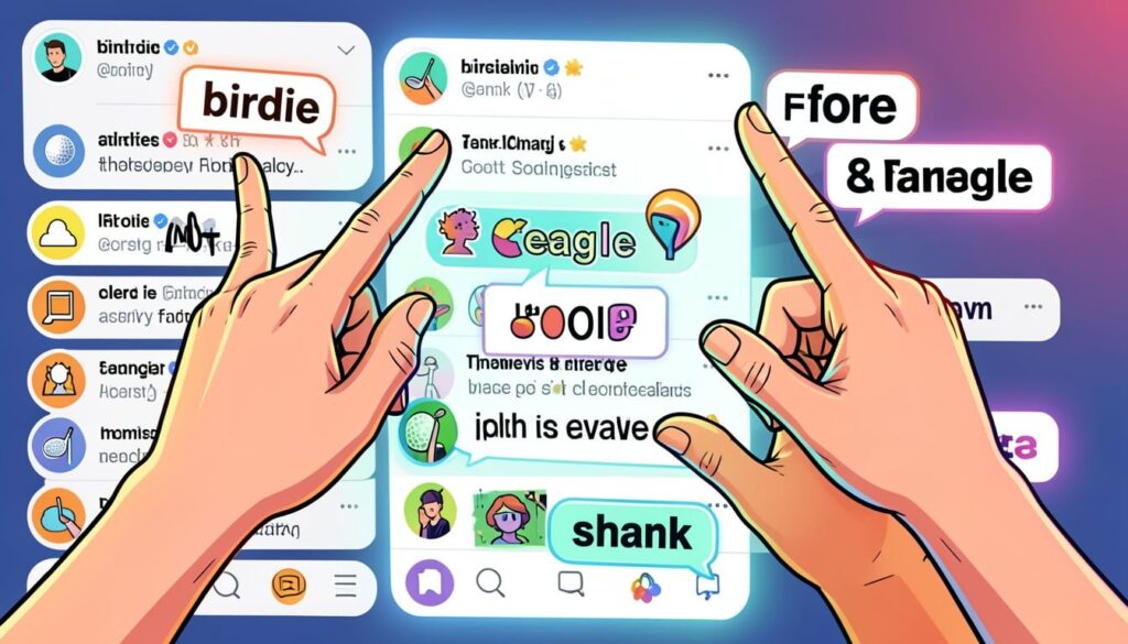 Golf Slang on Social Media