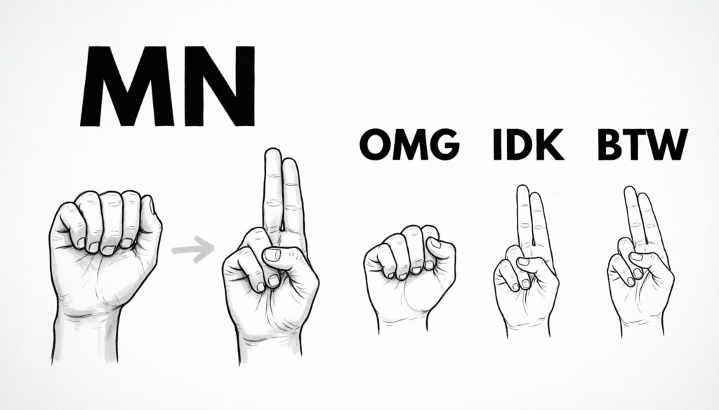 MN vs. Similar Texting Abbreviations