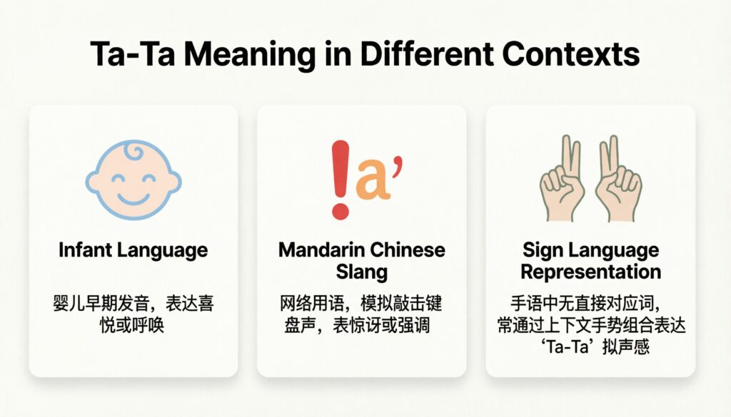 Ta-Ta Meaning in Different Contexts