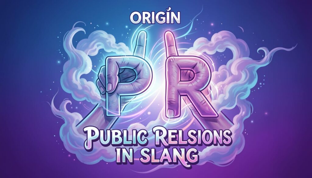The Origin of PR in Slang