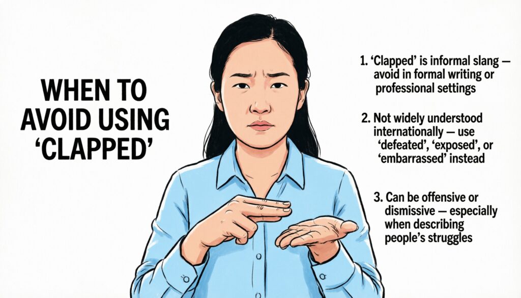 When Should You Avoid Using Clapped?