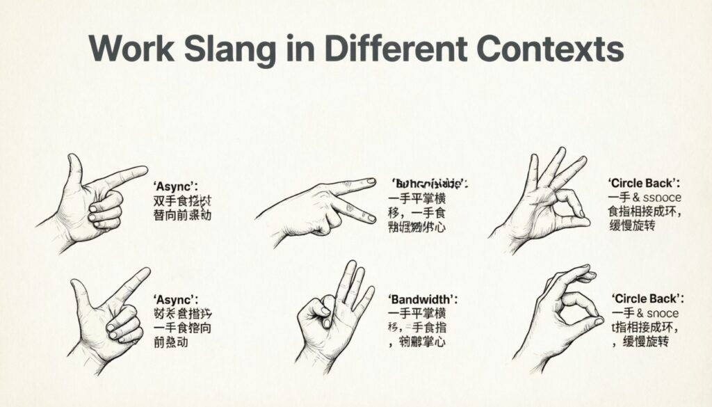 Work Slang in Different Contexts