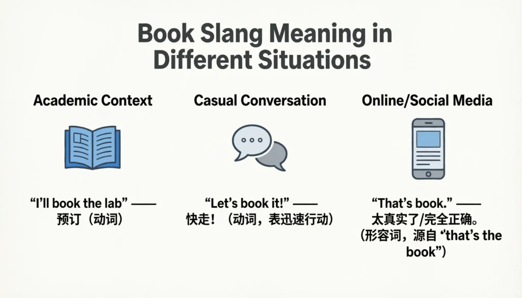 Book Slang Meaning in Different Situations