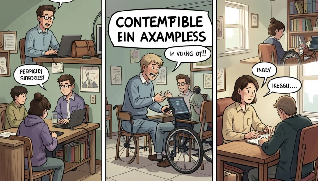 Contemptible Examples in Different Situations