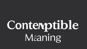 Contemptible Meaning