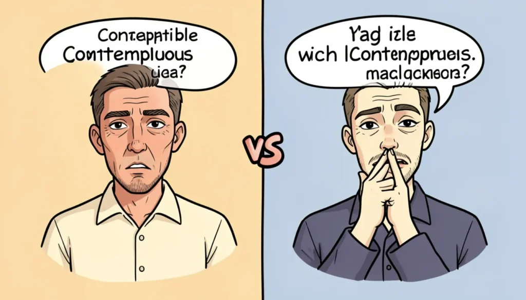 Contemptible vs. Contemptuous