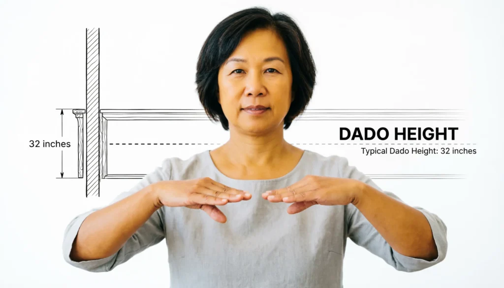 Dado Height: How High Is a Dado?