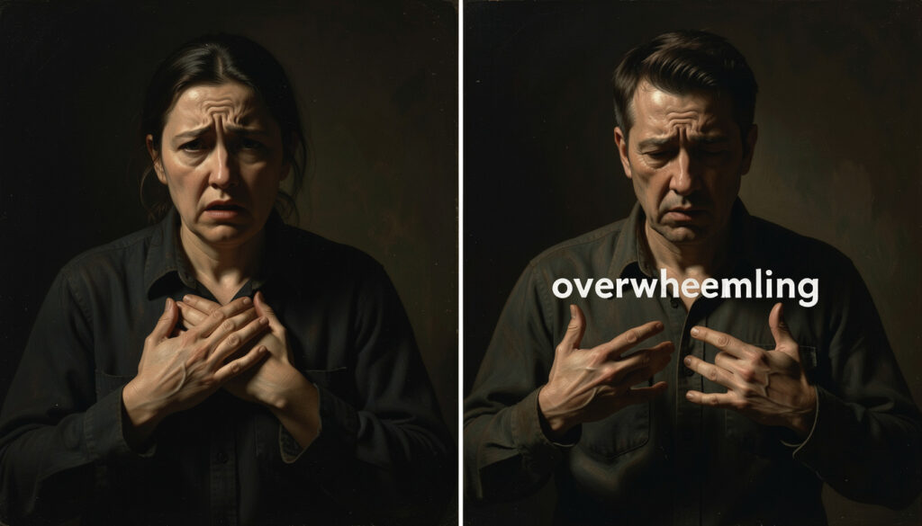 Overwhelmed vs. Overwhelming