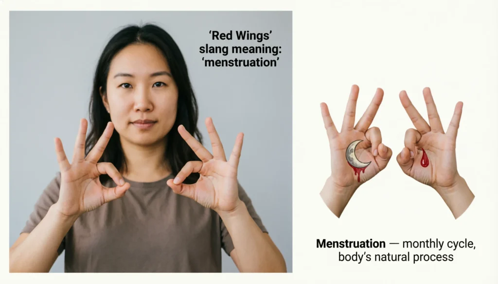 Red Wings Slang Meaning and Menstruation