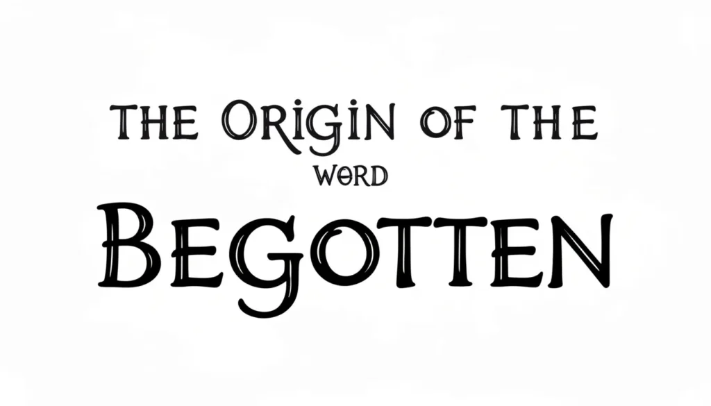 The Origin of the Word Begotten