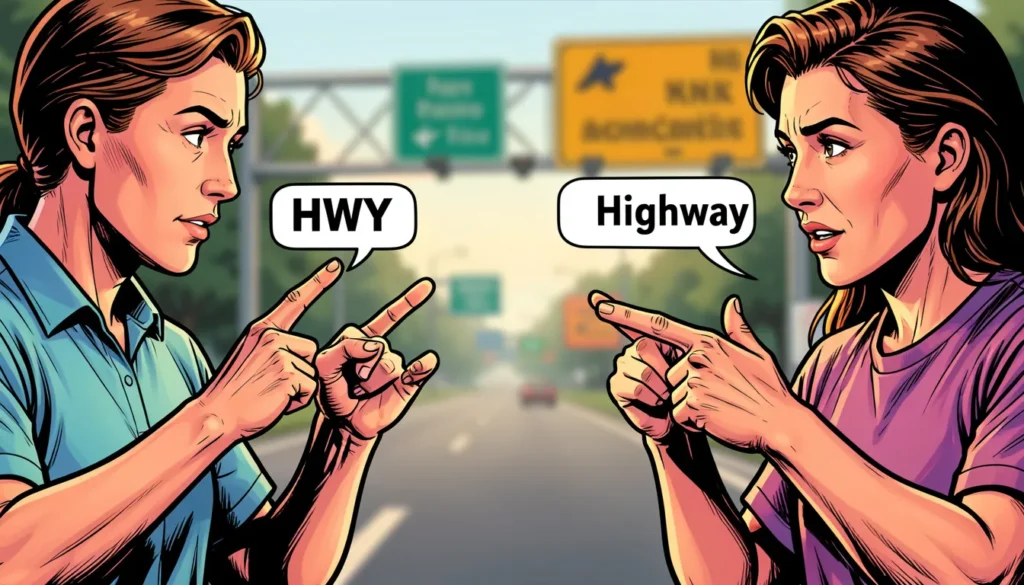 Why Do People Use HWY Instead of Highway?