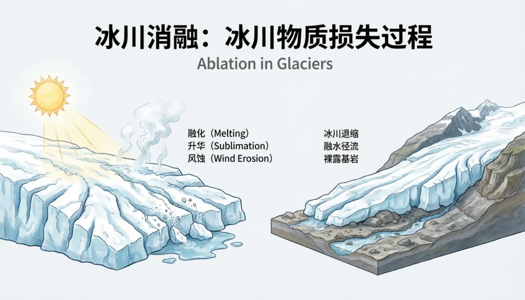 Ablation in Glaciers